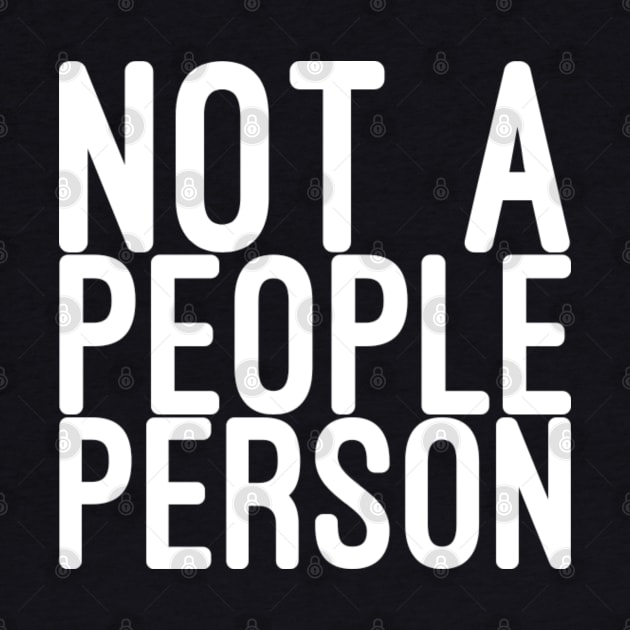 Not a people person by NomiCrafts